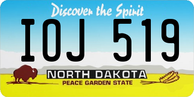 ND license plate IOJ519