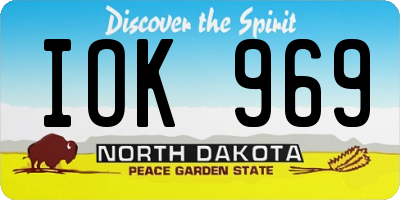ND license plate IOK969