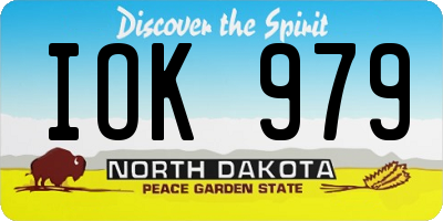 ND license plate IOK979