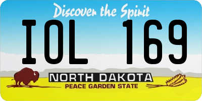 ND license plate IOL169
