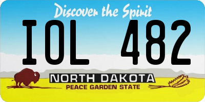 ND license plate IOL482