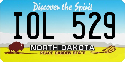 ND license plate IOL529