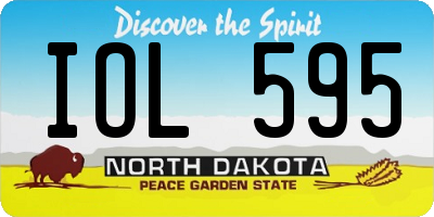 ND license plate IOL595