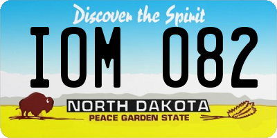 ND license plate IOM082