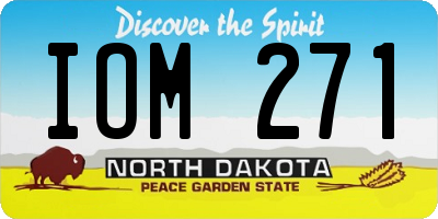 ND license plate IOM271