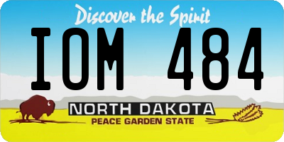 ND license plate IOM484