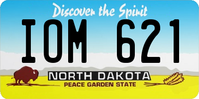 ND license plate IOM621