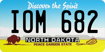 ND license plate IOM682