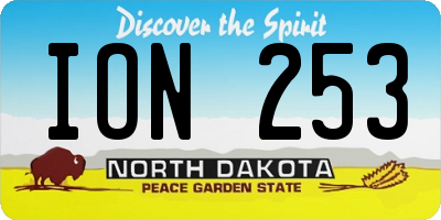 ND license plate ION253