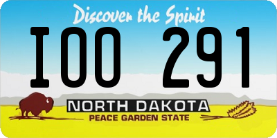 ND license plate IOO291
