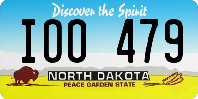 ND license plate IOO479