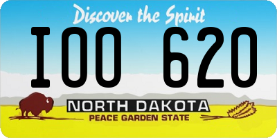ND license plate IOO620