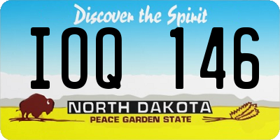 ND license plate IOQ146