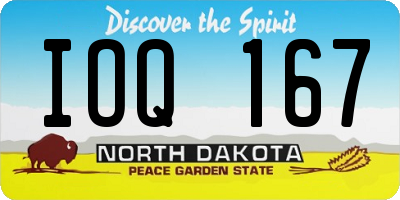 ND license plate IOQ167