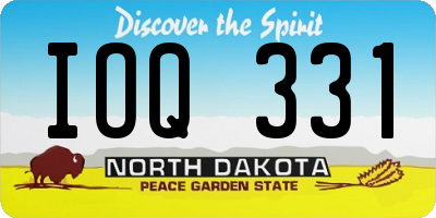 ND license plate IOQ331