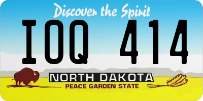 ND license plate IOQ414