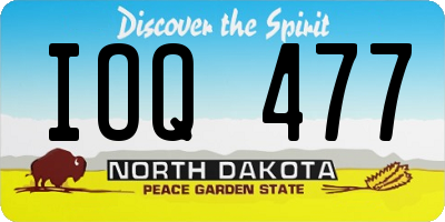 ND license plate IOQ477