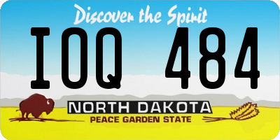 ND license plate IOQ484