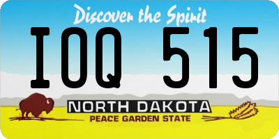 ND license plate IOQ515
