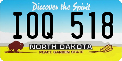 ND license plate IOQ518