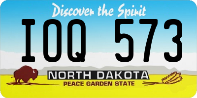 ND license plate IOQ573