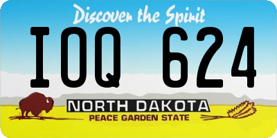 ND license plate IOQ624