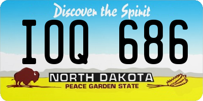 ND license plate IOQ686
