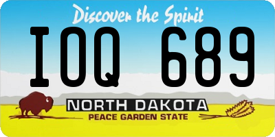 ND license plate IOQ689