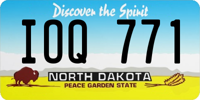 ND license plate IOQ771