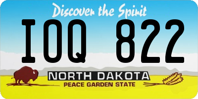 ND license plate IOQ822