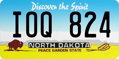 ND license plate IOQ824