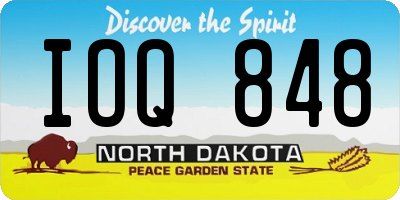 ND license plate IOQ848