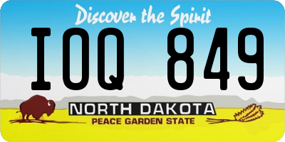 ND license plate IOQ849