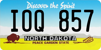ND license plate IOQ857