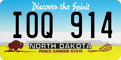 ND license plate IOQ914