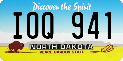 ND license plate IOQ941