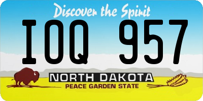 ND license plate IOQ957