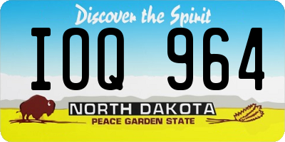 ND license plate IOQ964