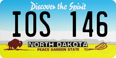 ND license plate IOS146