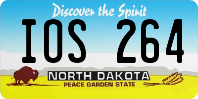 ND license plate IOS264