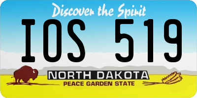 ND license plate IOS519