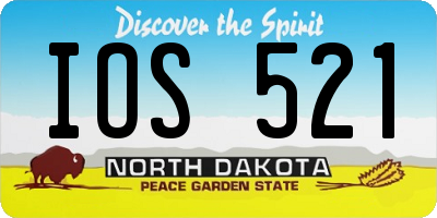 ND license plate IOS521