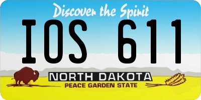 ND license plate IOS611
