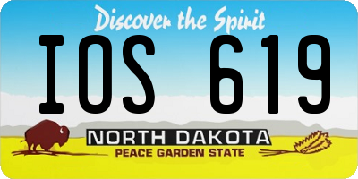 ND license plate IOS619