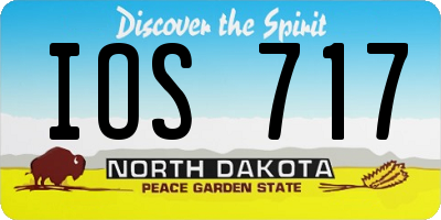 ND license plate IOS717