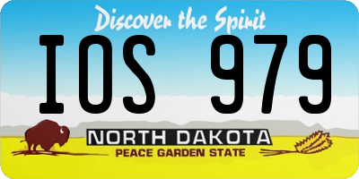 ND license plate IOS979