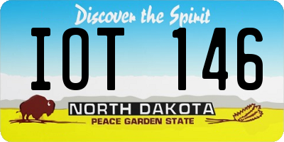 ND license plate IOT146