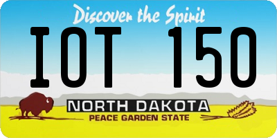 ND license plate IOT150