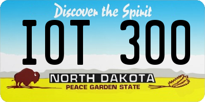 ND license plate IOT300
