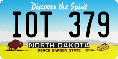 ND license plate IOT379